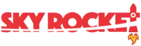 sky rocket logo for dark backgrounds